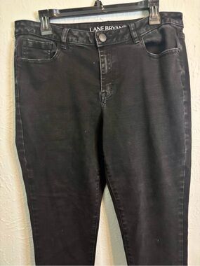 Lane Bryant Women's Black Jeans - skinny stretch size 14 like new without tags